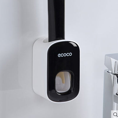 Wall Mounted Automatic Toothpaste Holder Bathroom Accessories Set Dispenser - Fluidity Park