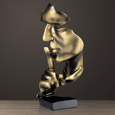 Silence is a gold ornaments office ornament - Fluidity Park