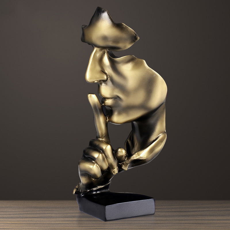 Silence is a gold ornaments office ornament - Fluidity Park