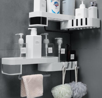 shelf bathroom corner - Fluidity Park