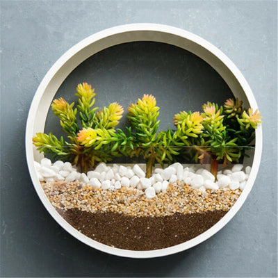 Round Iron Wall Vase Home Living Room - Fluidity Park