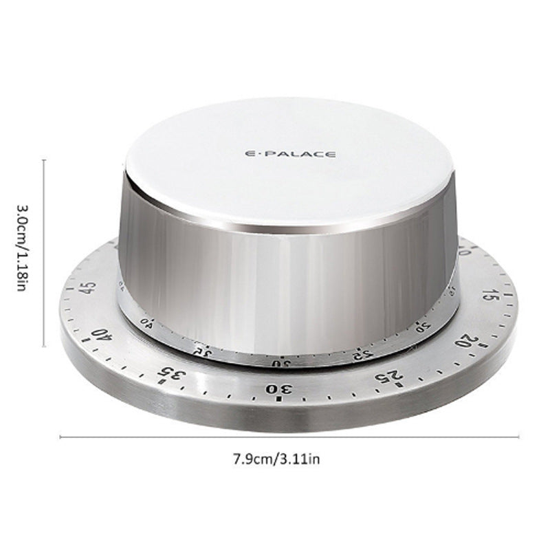 Kitchen Stainless Steel Mechanical Timer Alarm Clock Reminder - Fluidity Park