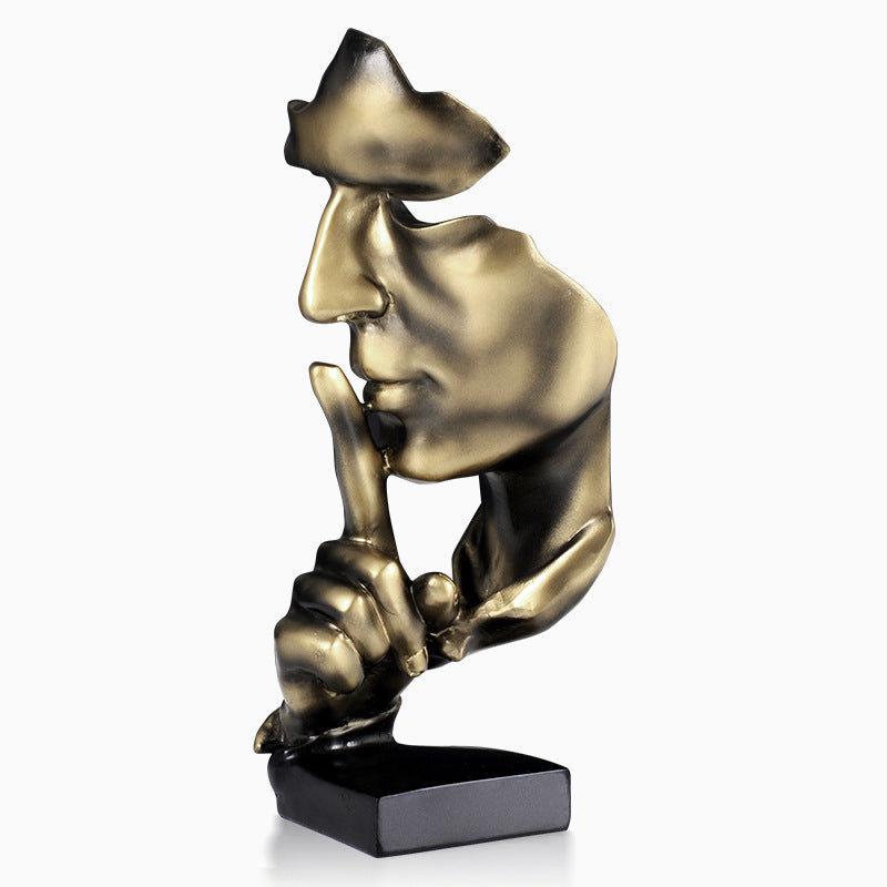 Silence is a gold ornaments office ornament - Fluidity Park