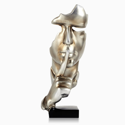 Silence is a gold ornaments office ornament - Fluidity Park