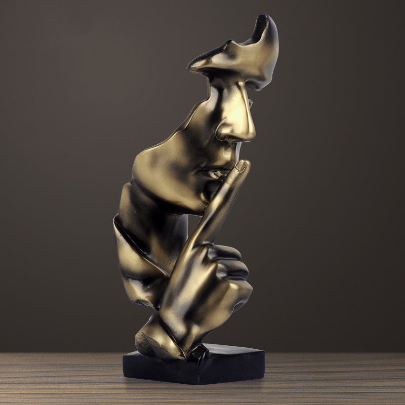 Silence is a gold ornaments office ornament - Fluidity Park