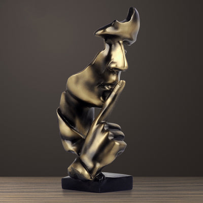 Silence is a gold ornaments office ornament - Fluidity Park