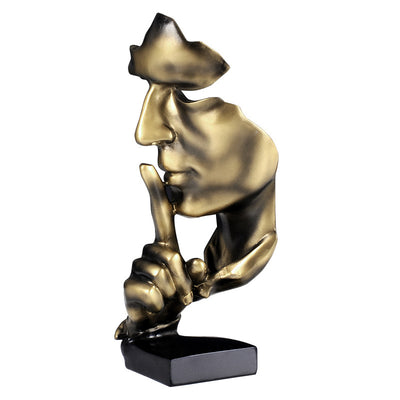 Silence is a gold ornaments office ornament - Fluidity Park