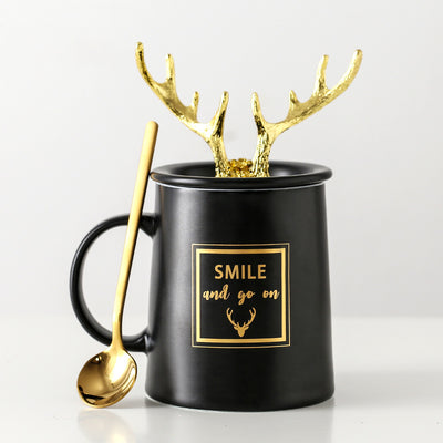 Golden Antler Coffee Mug