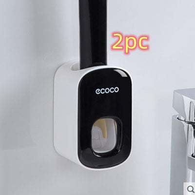Wall Mounted Automatic Toothpaste Holder Bathroom Accessories Set Dispenser - Fluidity Park