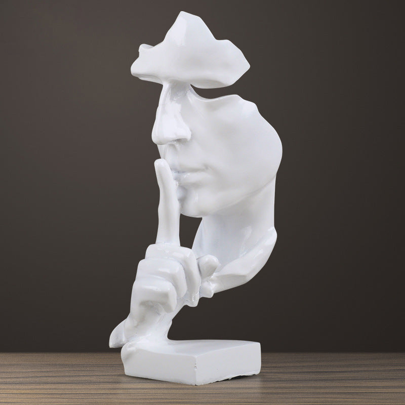 Silence is a gold ornaments office ornament - Fluidity Park