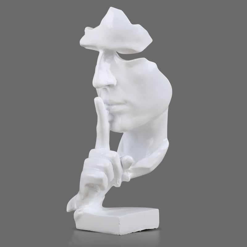 Silence is a gold ornaments office ornament - Fluidity Park