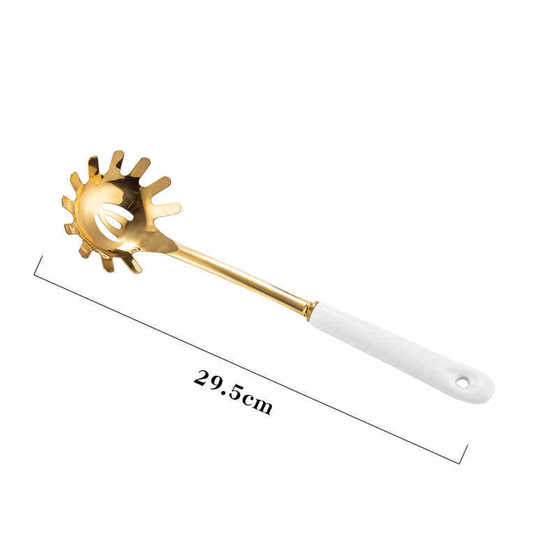 Stainless Steel Kitchen Utensils with Ceramic Handle