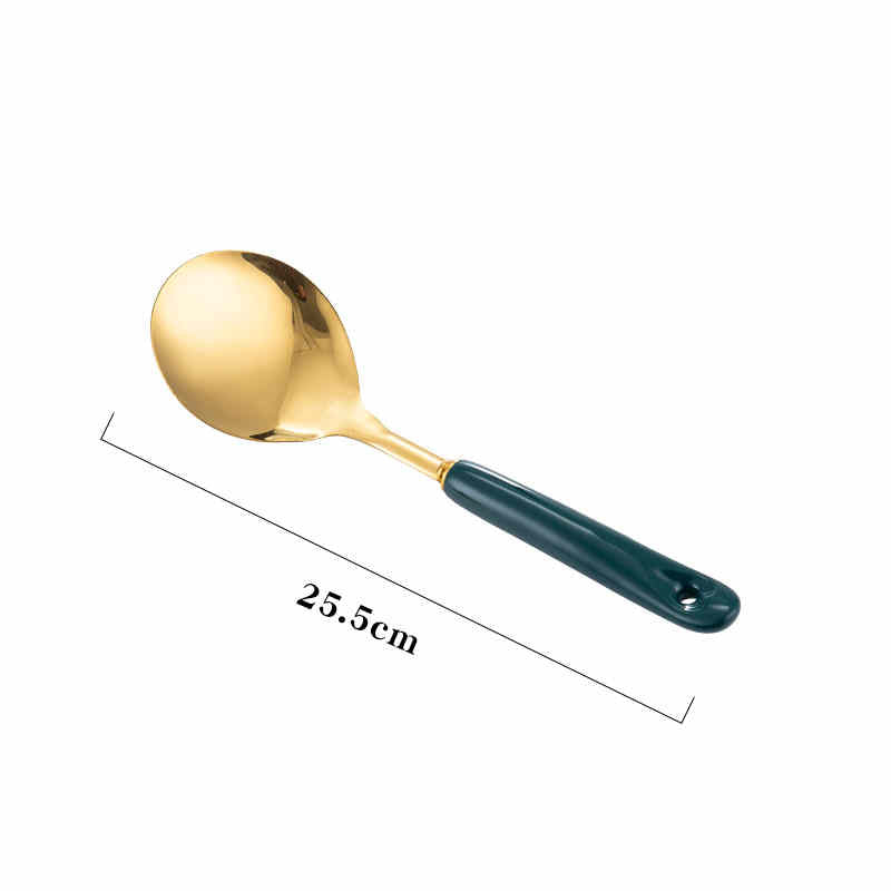 Stainless Steel Kitchen Utensils with Ceramic Handle