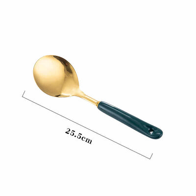 Stainless Steel Kitchen Utensils with Ceramic Handle