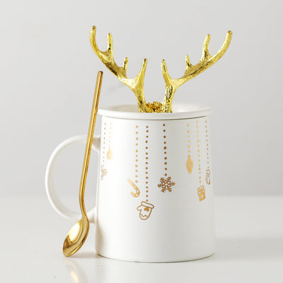 Golden Antler Coffee Mug