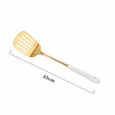 Stainless Steel Kitchen Utensils with Ceramic Handle