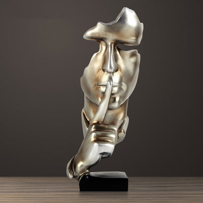 Silence is a gold ornaments office ornament - Fluidity Park