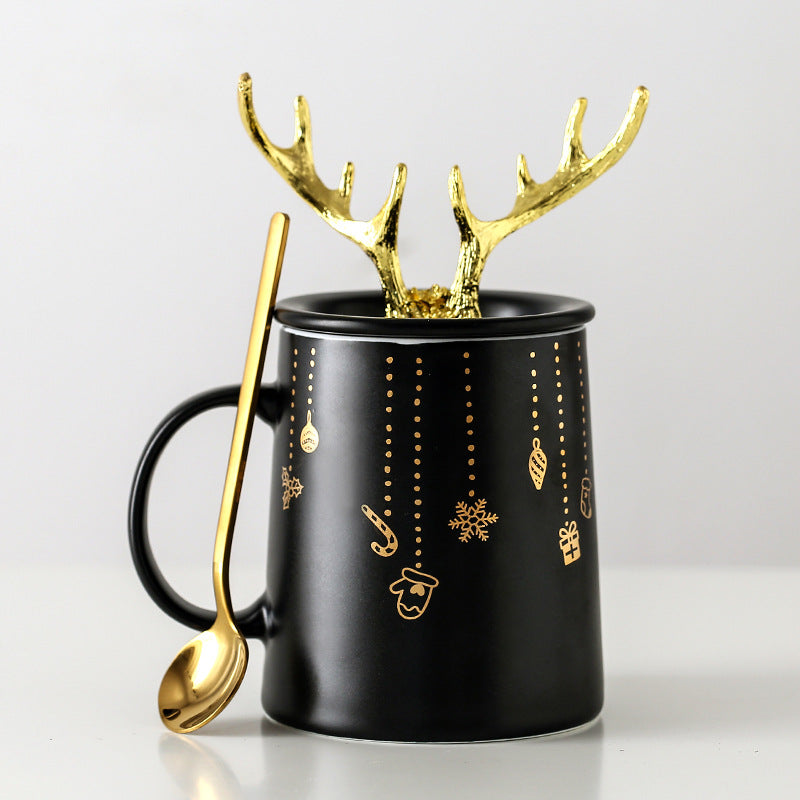 Golden Antler Coffee Mug