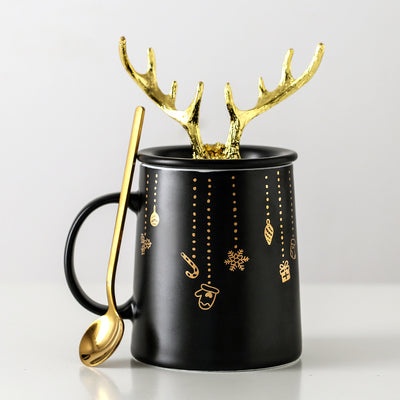 Golden Antler Coffee Mug