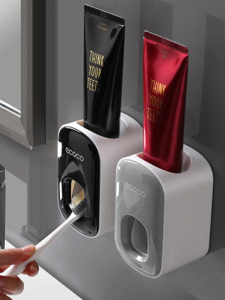 Wall Mounted Automatic Toothpaste Holder Bathroom Accessories Set Dispenser - Fluidity Park