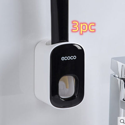 Wall Mounted Automatic Toothpaste Holder Bathroom Accessories Set Dispenser - Fluidity Park