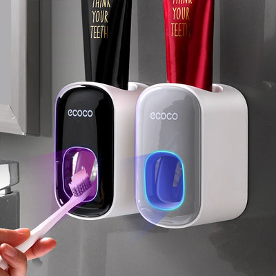 Wall Mounted Automatic Toothpaste Holder Bathroom Accessories Set Dispenser - Fluidity Park