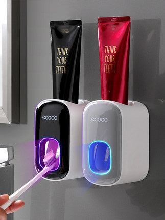 Wall Mounted Automatic Toothpaste Holder Bathroom Accessories Set Dispenser - Fluidity Park