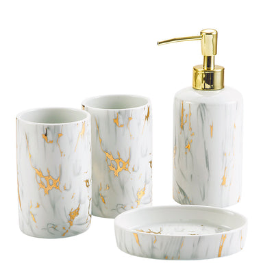 Bathroom Marble Bathroom Wash Kit Ceramic - Fluidity Park