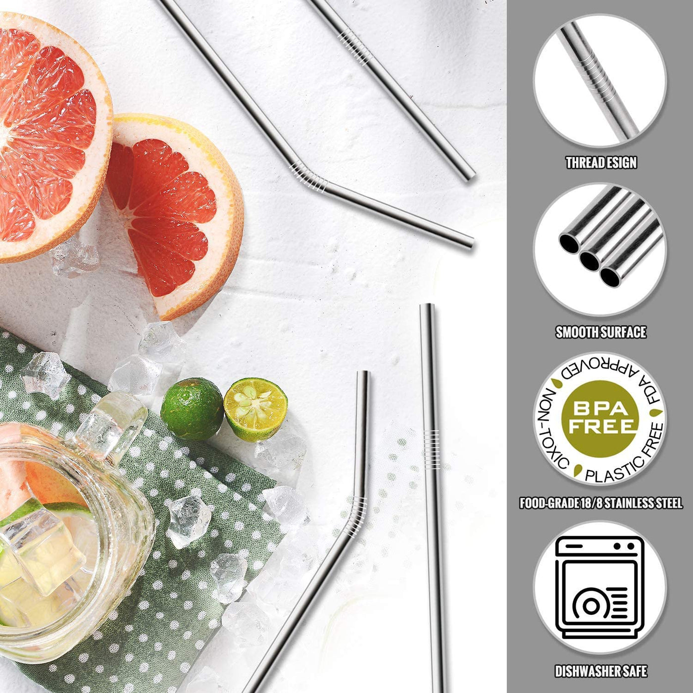 Reusable Stainless Steel Straws