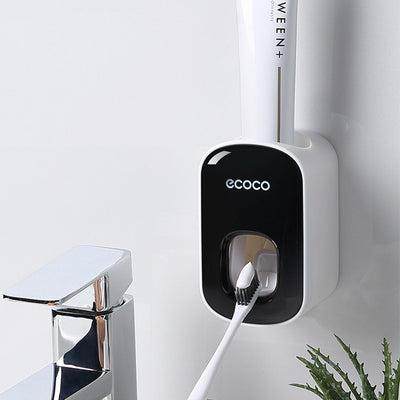 Wall Mounted Automatic Toothpaste Holder Bathroom Accessories Set Dispenser - Fluidity Park