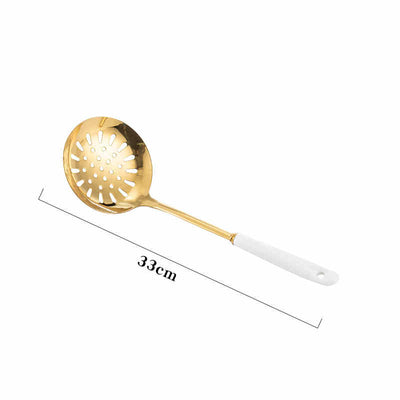 Stainless Steel Kitchen Utensils with Ceramic Handle